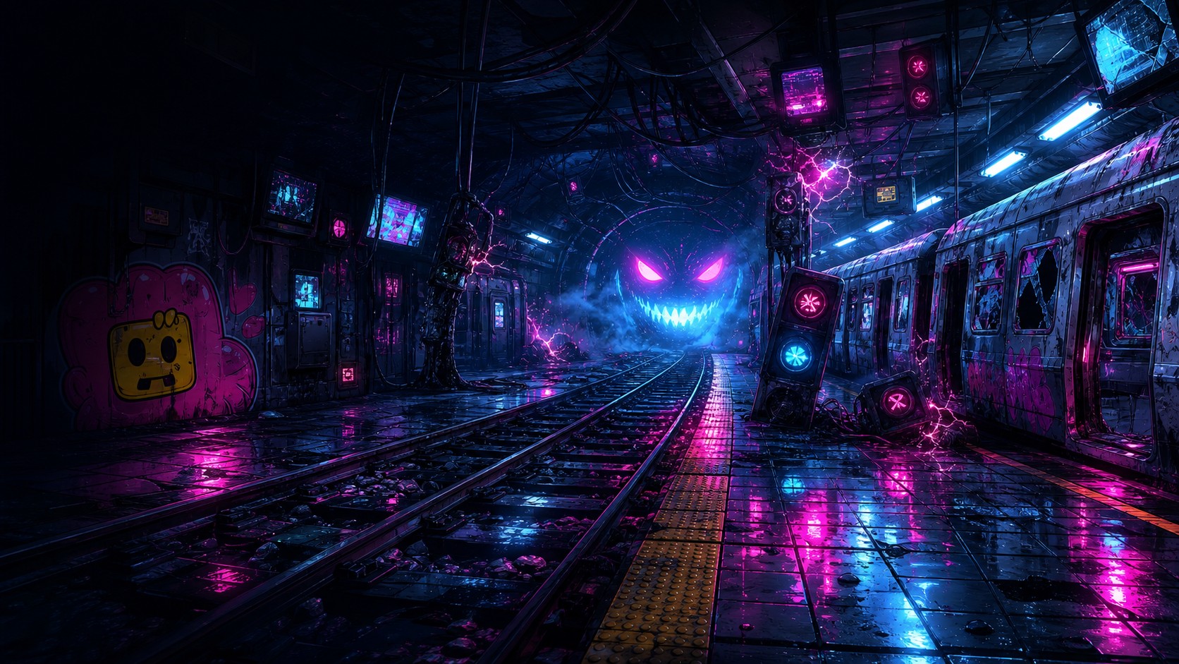 CyberSushi Subway Hackers artwork